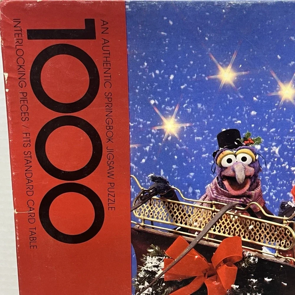 1980 Springbok A MUPPET CHRISTMAS PARTY Jigsaw Puzzle 1000 Piece 24x30‎